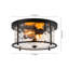 Plafonnier cylindrique encastré 2 lumières