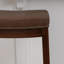 Tabouret en bois massif avec siège rembourré Bartonville-875261410-929350074