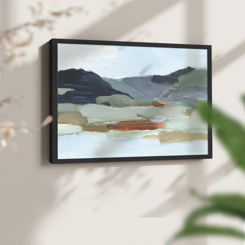 Autumn Mountains II -Framed Print - Restickable, H 8 po x l 10 po, Noir, noir, noir, noir