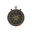 Horloge, 24 po, mécanisme d'engrenage, horloge murale, brun, transitionnel