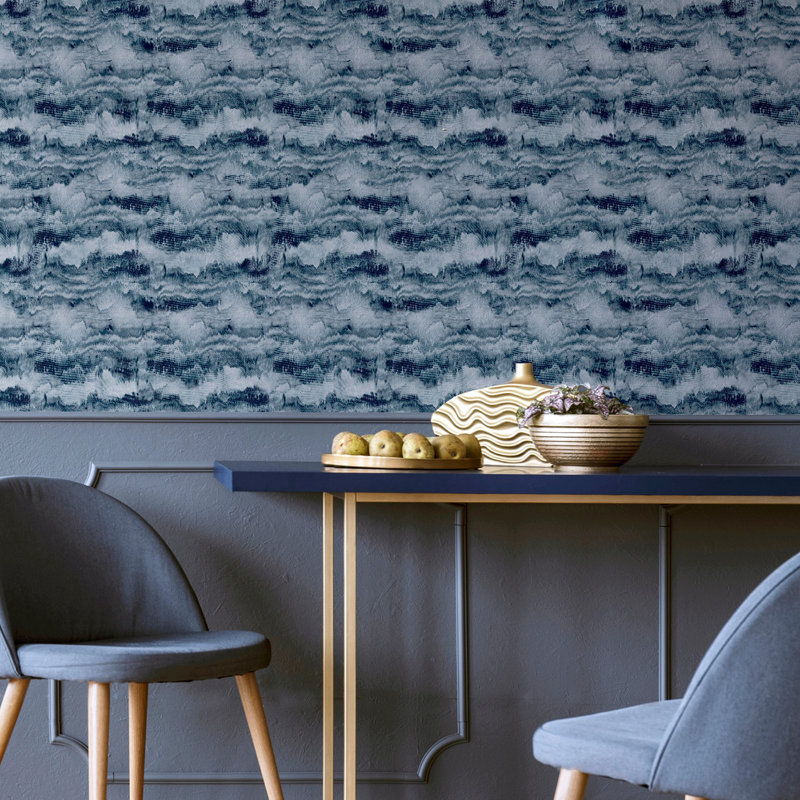 Papier peint Irene, Bleu