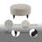 Upendo Pattern Fabric Ottoman W/Casters