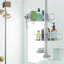 Serviteur de douche au-dessus de la porte avec tablettes réglables, acier inoxydable antirouille et aluminium anodisé, porte-savon à séchage rapide et crochets de rangement pour accessoires de salle de bain modernes