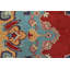 Tapis rouge nouvel âge en laine 8 pi 3 po x 9 pi 10 po Mycah