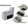 Upholstered Power Motion Modular 5-Piece 3-Recliner L-Sectional, Wireless Charging Storage Console