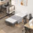 Veola Folding Bed, guest bed, office rest bed with 4'' Mattress, outside bed, Metal Structure with elasticity and flexible wood slats-880757458
