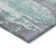 Machine Washable Indoor/Outdoor Xhevrie Teal Rug