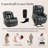 Courtois Faux Leather Recliner with Heat and Massage, Lift Function, Dual Motors, and USB Ports.-98804805