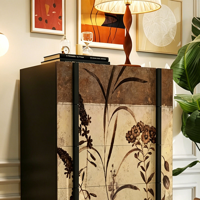 Nouvelle commode décorative de style minimaliste rétro chinois