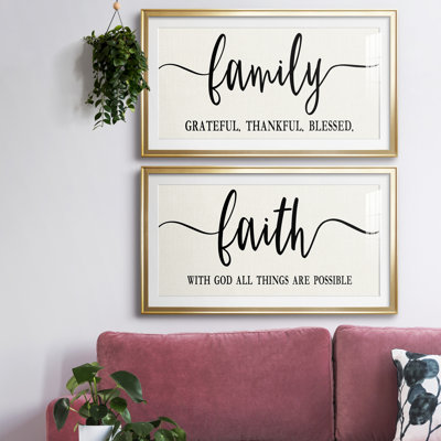 " Family Grateful " 2 - Pieces