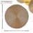 Glass Beads Embroidered Round Placemat