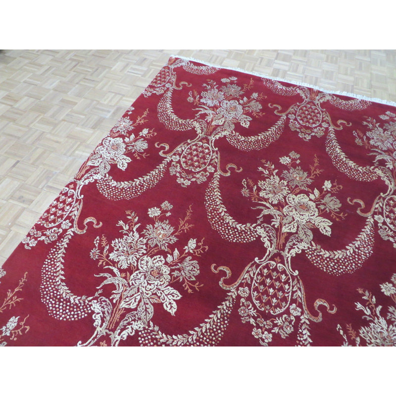 Tapis intérieur de la laine 9 pi 1 po x 12 pi 2 po one-of-kind à la main noué la Bearfield