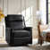 Electric Genuine Leather Power Recliner with Nailhead Trims Built-in USB Port