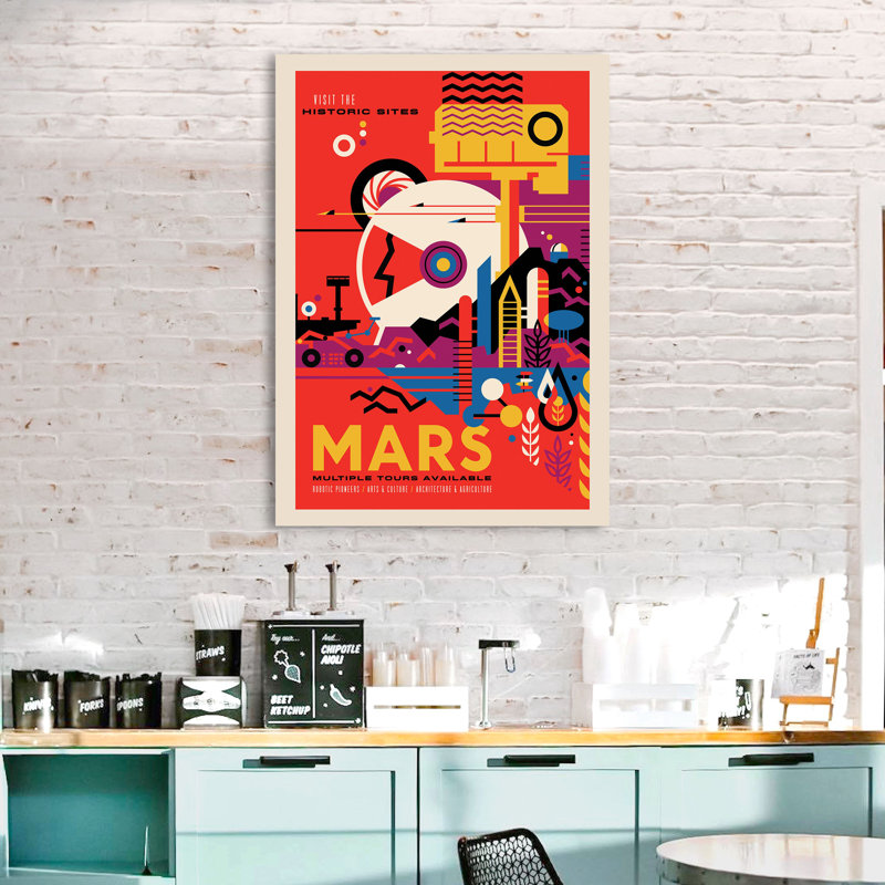 Mars by NASA - Wrapped Canvas Print, 100cm H x 70cm W x 4cm D