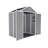 Campcraft 6*5ft Resin Storage Shed,plastic Garden Tool Outside Sheds,high Quality Pp Material,strong Structure,waterproof,rust And Uv Proof,large Storage Space,12mm Thick Pp Board,hd Window Lighting