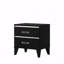 Table de chevet noire