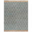 Tapis bleu / brun en jute / coton / laine à tissage plat Keyren-314469133