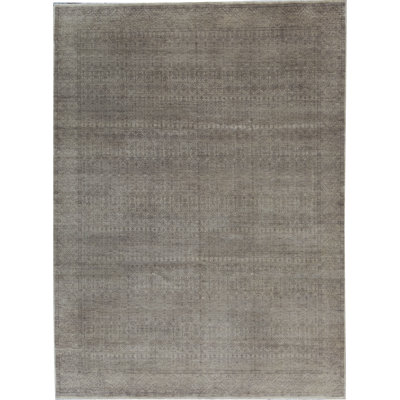 Signature Wool Southwestern Area Rug in Gray
