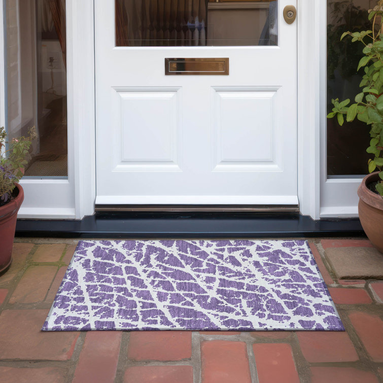 Kyrie Washable Abstract Indoor / Outdoor Rug