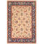 Tapis oriental ivoire / bleu en laine 8 pi 0 po x 9 pi 10 po Dorn