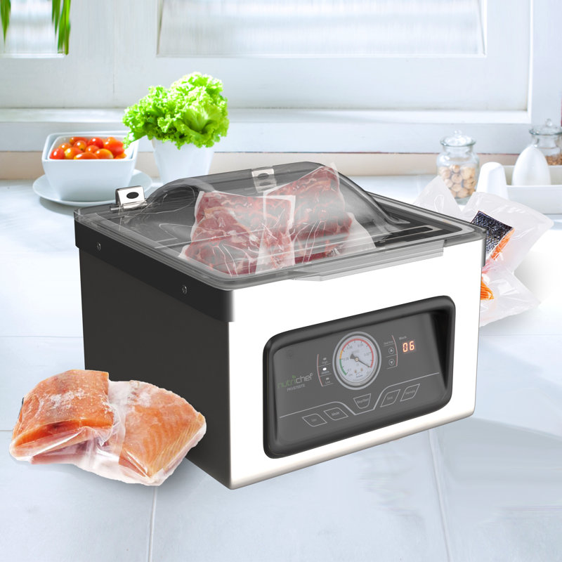 NutriChef Automatic Foodsaver System Air Seal Machine Chamber Vacuum Sealer