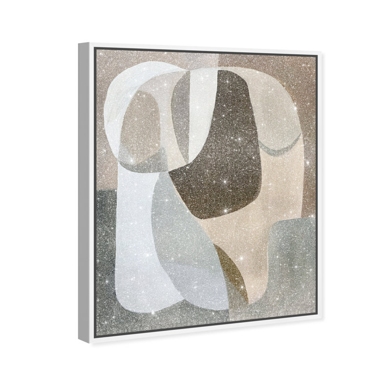 Breeze of Soft Shapes II Canvas Abstract Print by Oliver Gal, Black Frame, 16 x 20, 46"H x 37"W, White Frame