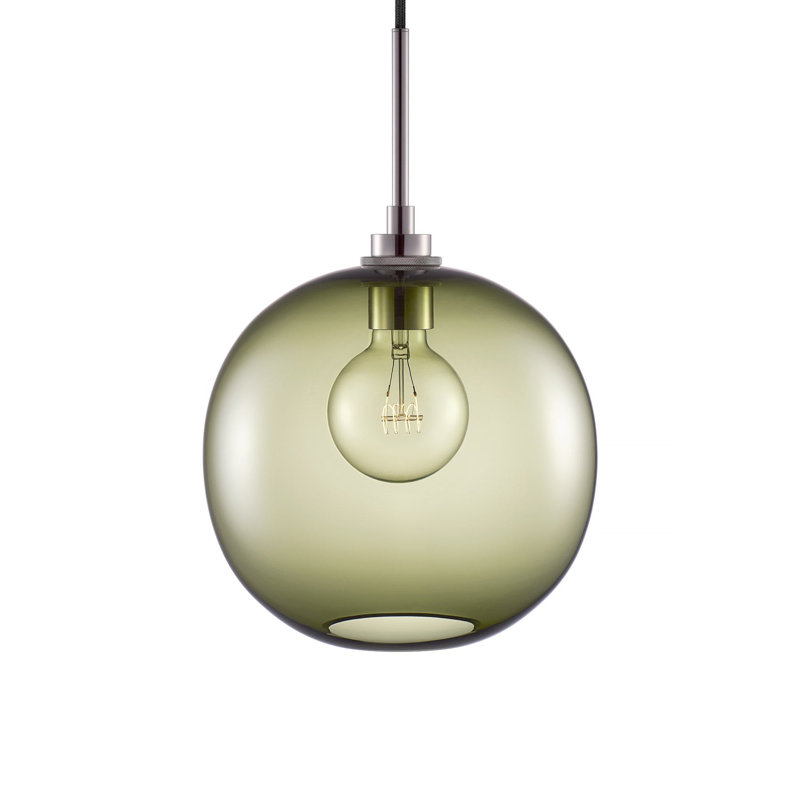 Marquise 1 - Light Pendant, Moss, Polished Nickel