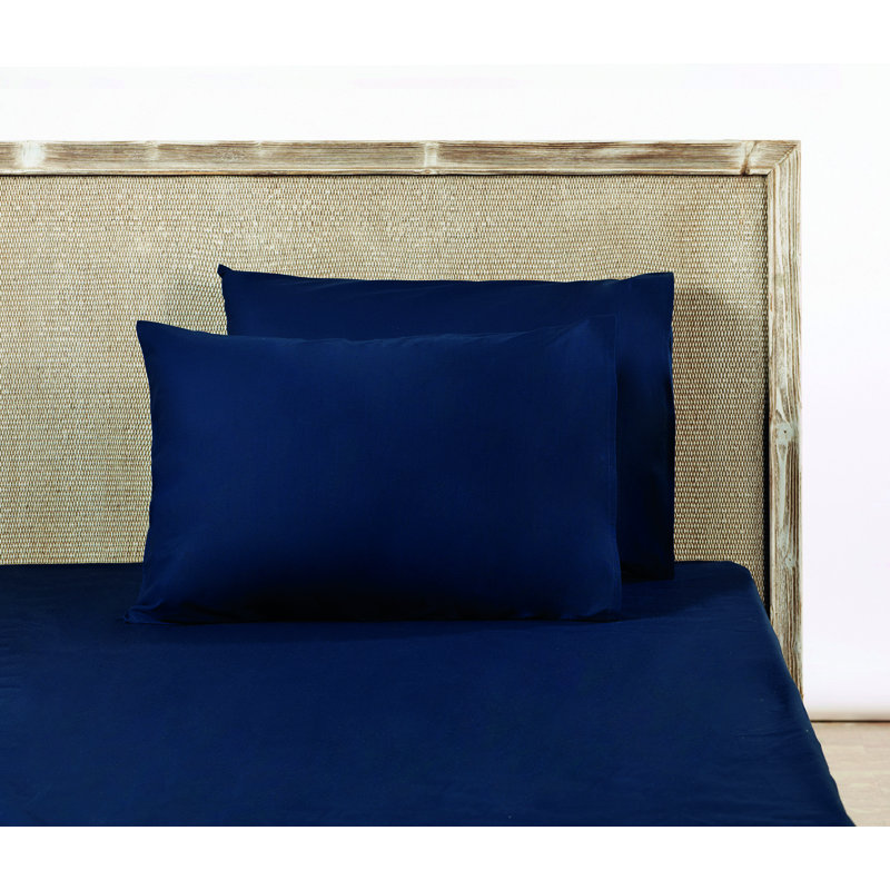 Drap double 100% coton, Bleu foncé