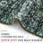 Green Machine Washable Area Rug Non Slip Bedroom Rugs-128784374-101386129