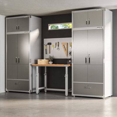 Seville Classics UltraHD® 2-Piece Storage Cabinet with Bottom Drawer Set