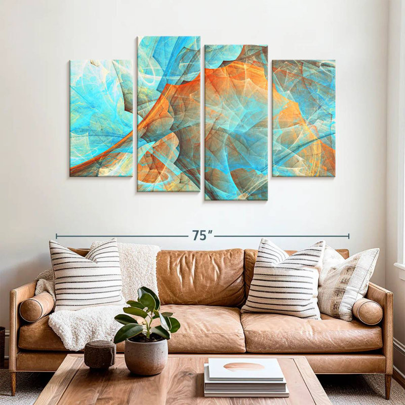Abstrait numérique Avery Chill Out, H 42 po x l 68 po