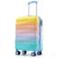 Bagage à main 20 pouces avec porte-gobelet - Valises rigides et lustrées, serrure TSA, roulettes, ensemble de 2 pièces