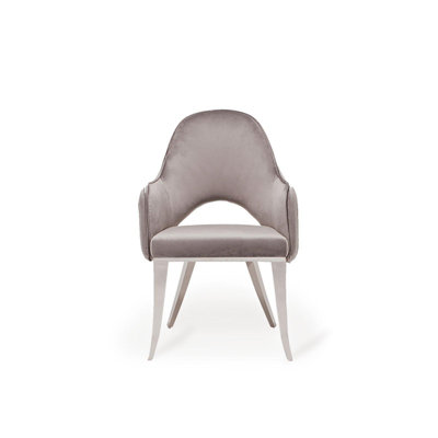 Chaise d'appoint en velours Merriott