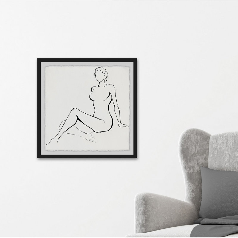 « au naturel », reproduction de peinture à l’acrylique encadrée, H 24 po x l 24 po