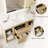 48'' Freestanding Sintered Stone Bathroom Vanities with 2 Soft-Closing Drawers, Solid Wood Bathroom Sink Vanity with Basin and Open Shelves-476657958