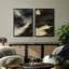 Art mural encadré, rétro, antique, classique pour chambre à coucher - 2 panneaux-1248657464-1248657470