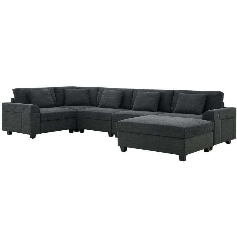 Canapé confortable, Noir