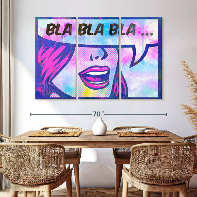 Tergel Bla Bla Bla, 42" H x 65" W