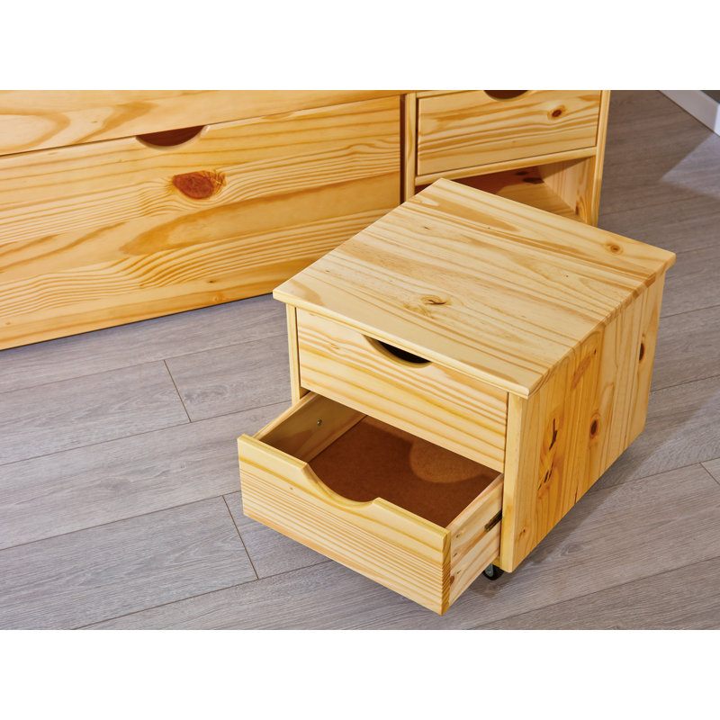 Chamarion Solid Wood Bed, Light Brown, 160 x 200cm