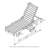 Ermont Outdoor Teak Wood Chaise Lounge
