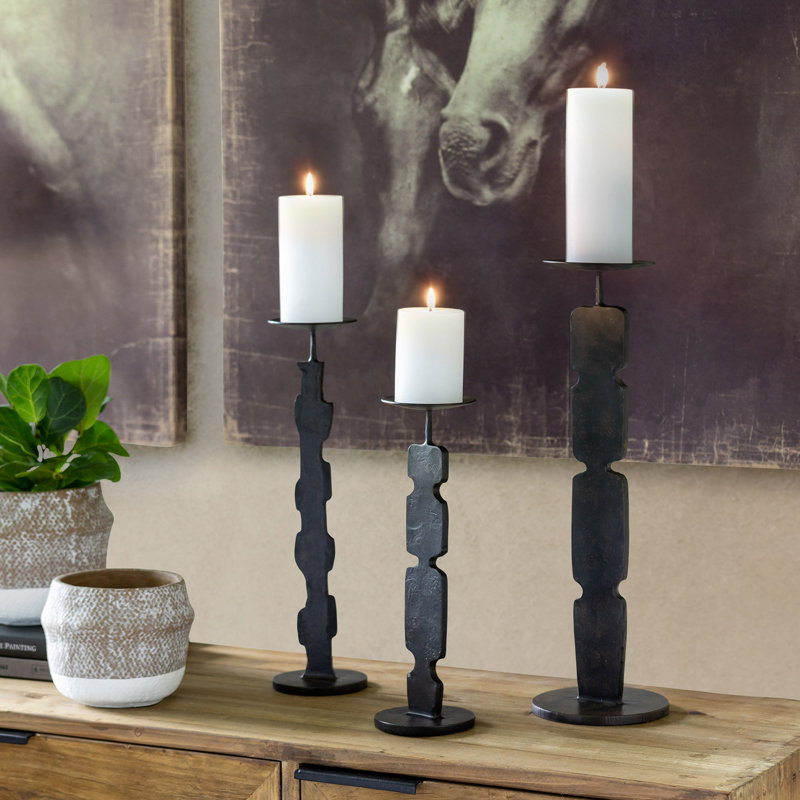 Rustic Modern Pillar, 17.5" H x 4.5" W x 4.5" D