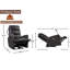 Fauteuil inclinable électrique 30,7 po en similicuir-1065669858