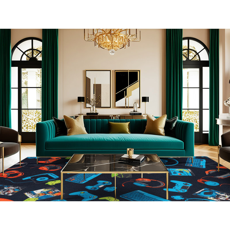  Tapis lavable Esports, Rond 5 pi