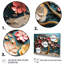 Orchidée rose et bleue, branches d'arbre IV - arbre, art mural-523251329-523251337