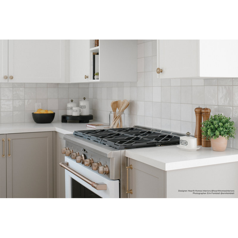 Cloe 5" x 5" Ceramic Tile, White
