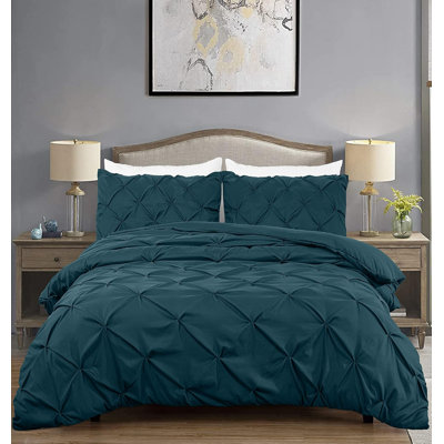 Berlin Pintuck Microfiber 3-Piece Comforter Set