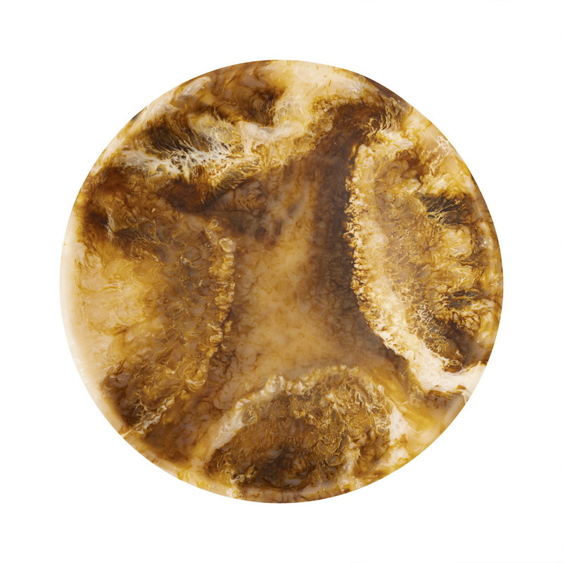 Bol en résine matte de 17,7 po de diamètre