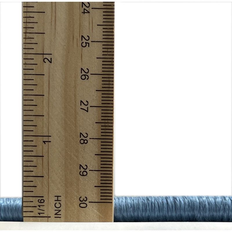 Tapis de zone bleu contemporain, Rond 3 pi