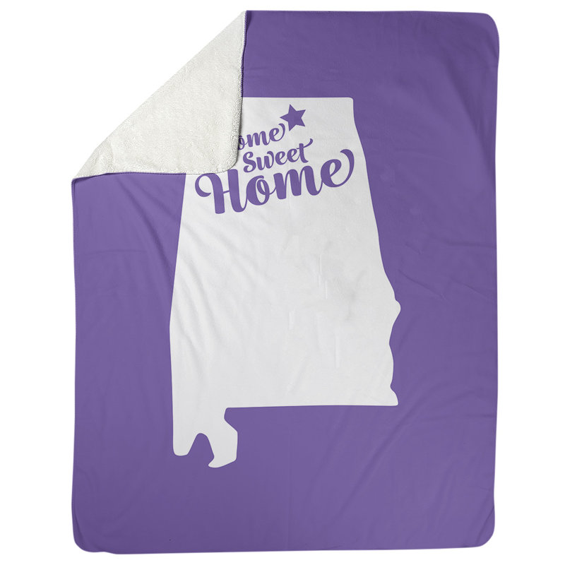 Jeté polaire à la maison huntsville, l 62,5 po x L 82,5 po, Mauve
