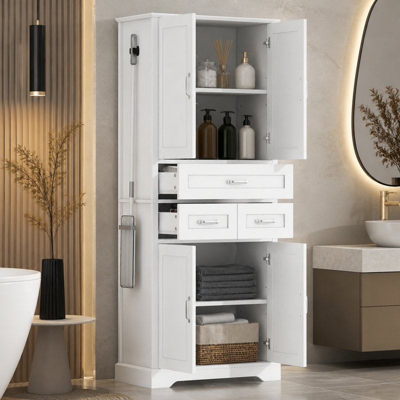 Freestanding Linen Cabinet